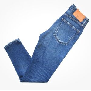 Moussy Classic Blue Cropped Jeans